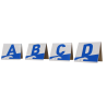 Letras ABC en pvc (colores)