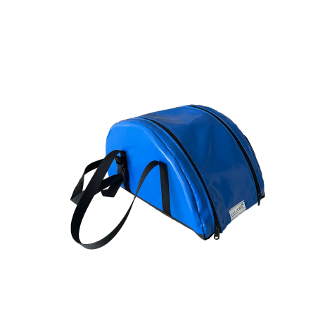 Velcro-adjustable triangular saddle bags