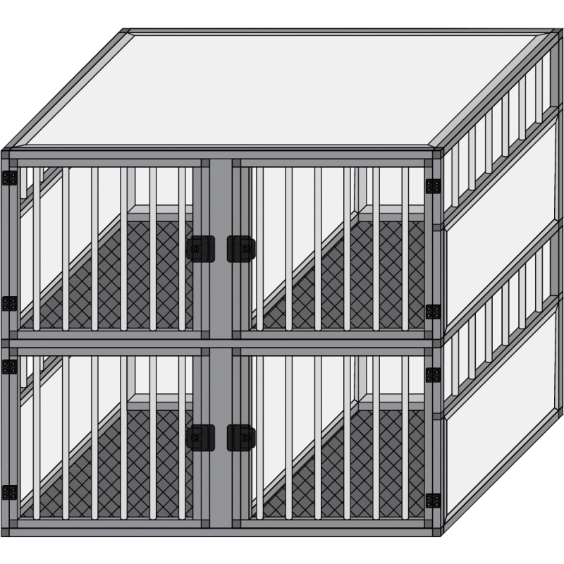 Box cuádruple de aluminio a medida